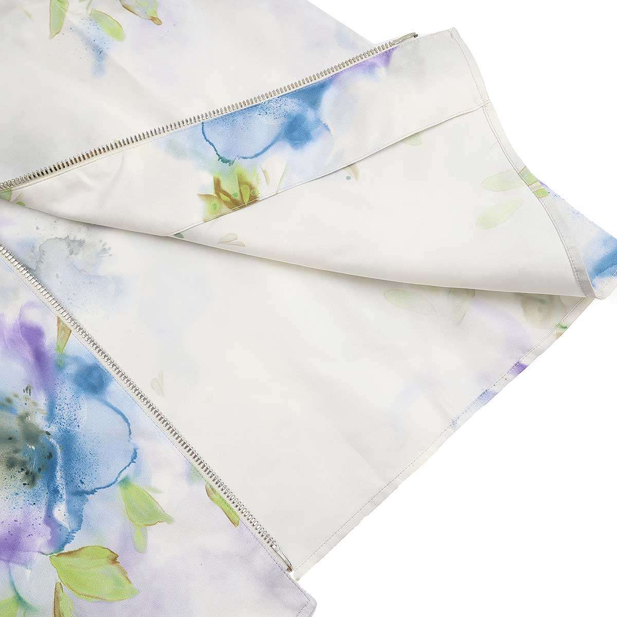 Prada Flower Silk Jacket White 36 — view 5