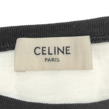 Celine Santropef Locky Logo T-Shirt White Navy — view 3