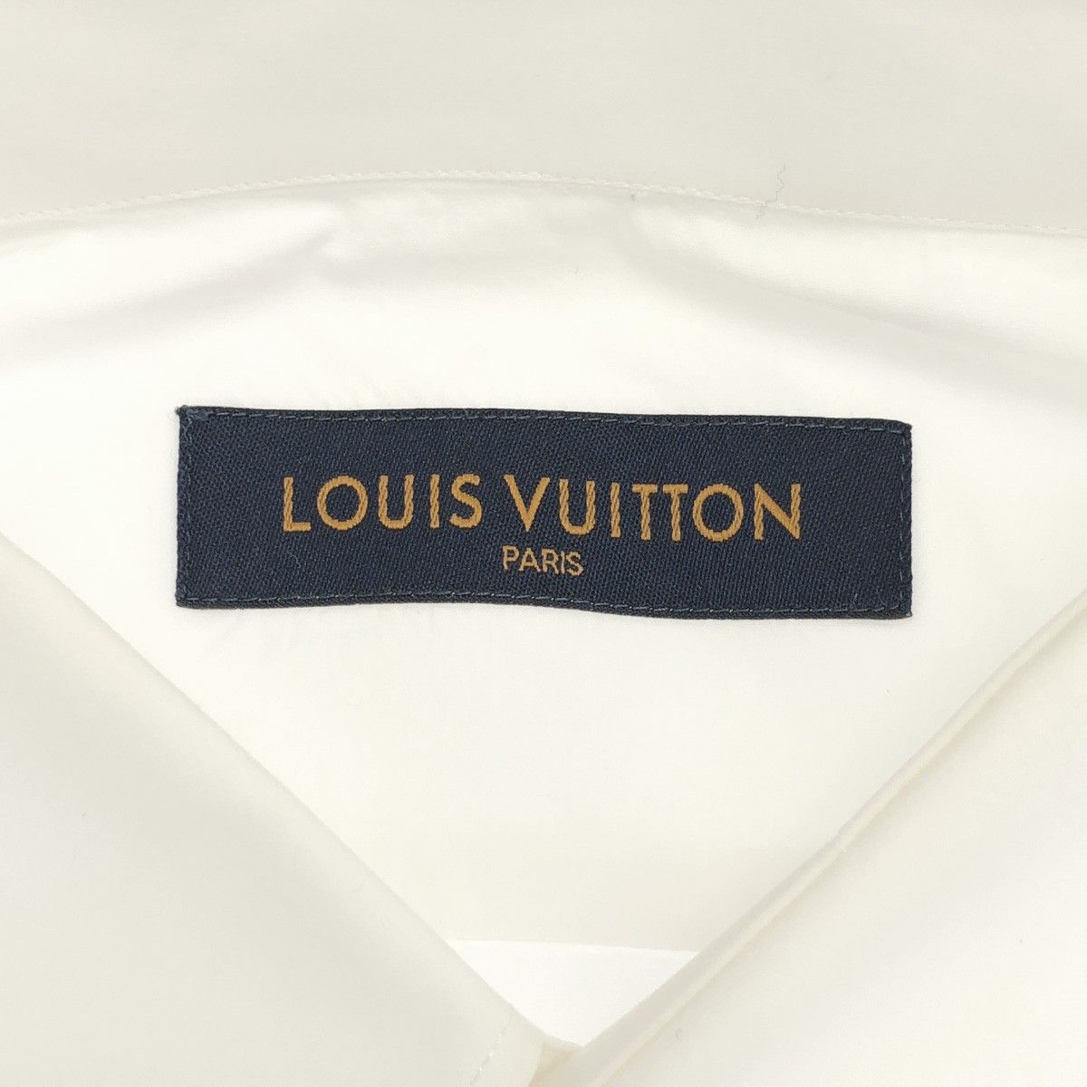 Louis Vuitton Logo Print Cotton Shirt Zkt White — view 3