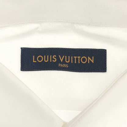 Louis Vuitton Logo Print Cotton Shirt Zkt White — view 3