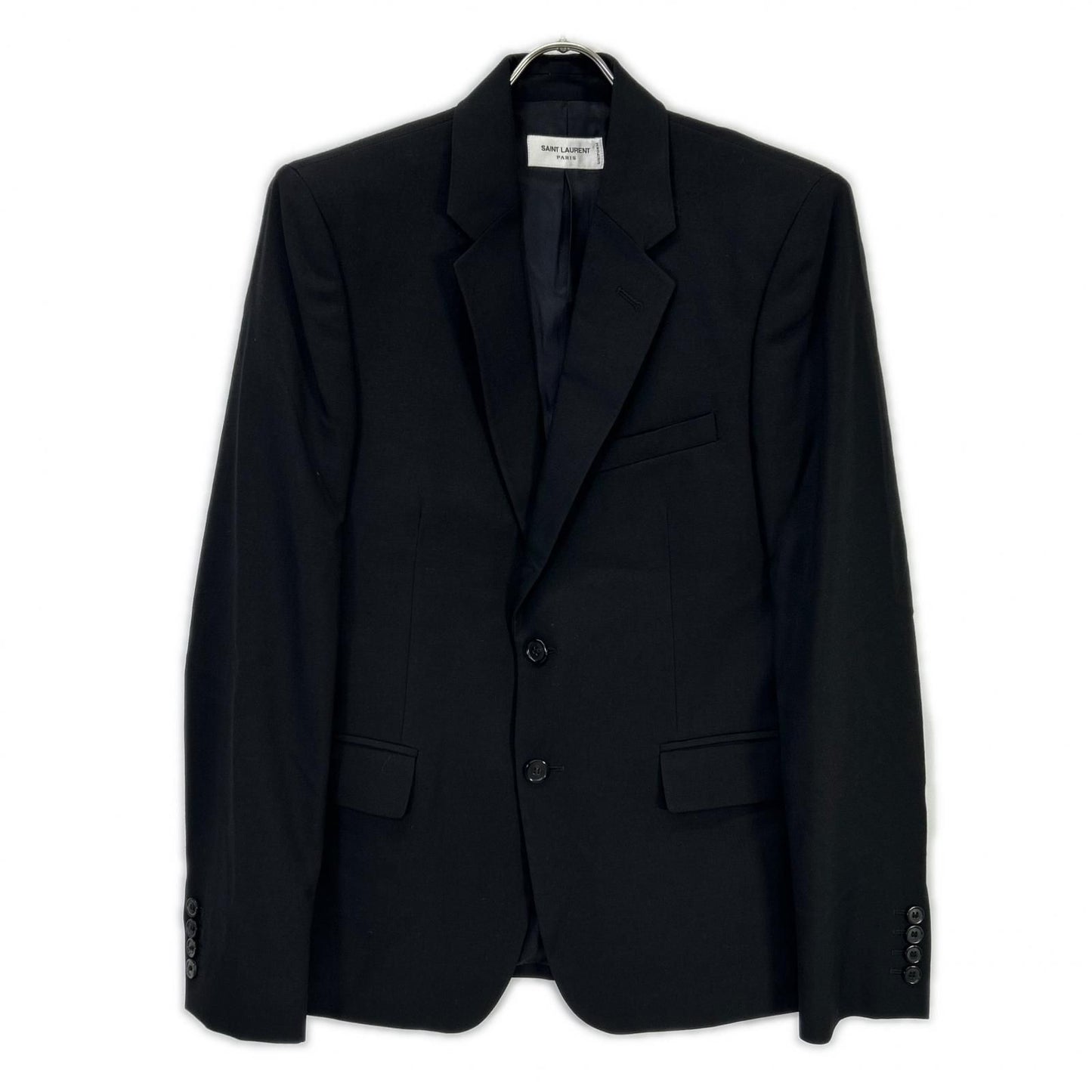 Saint Laurent Paris Black Wool Suit 46 — view 2