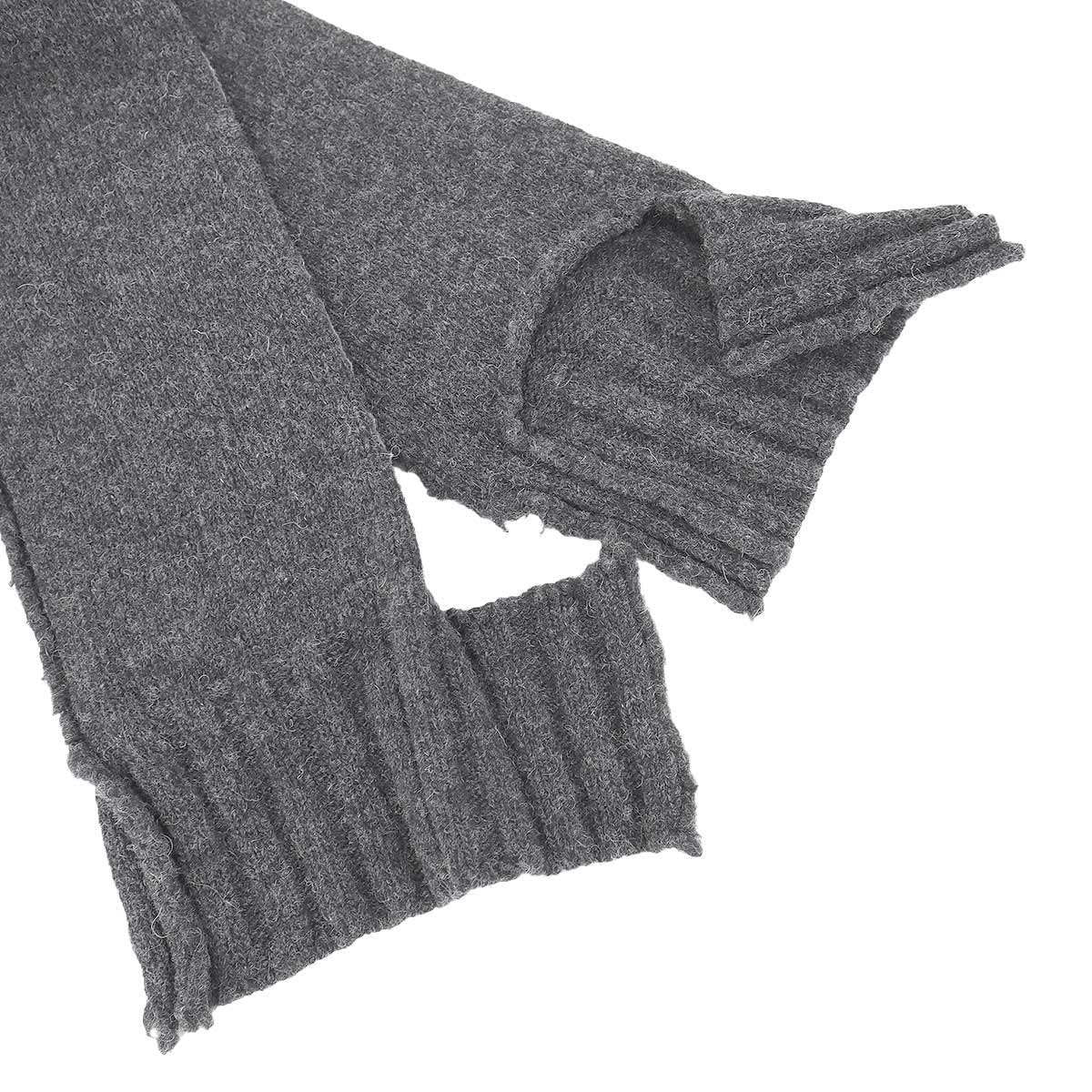 Celine by Phoebe Philo Shetland Destroyer Torneck Knit Sweater 2 Gray XS — view 5