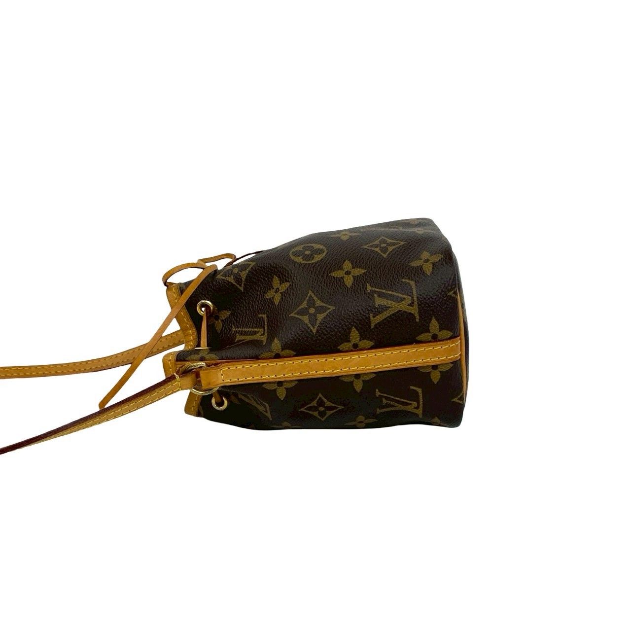 Louis Vuitton Nano Noe Monogram Logo Pattern Leather Mini Shoulder Bag Pochette — view 5