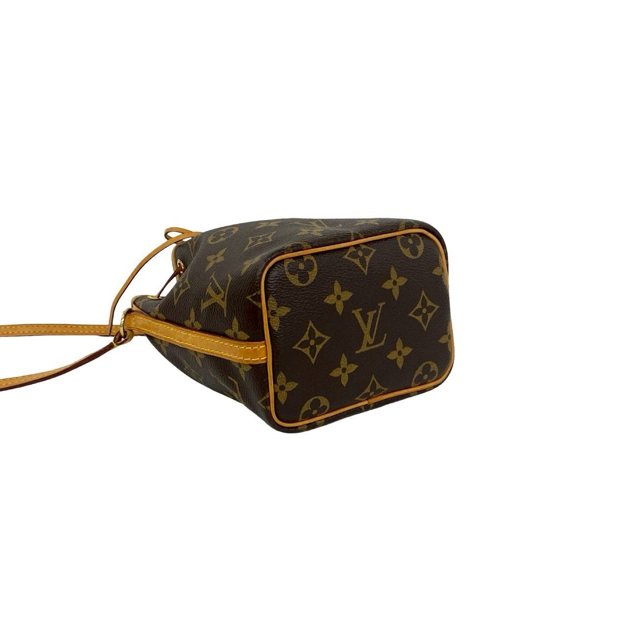 Louis Vuitton Nano Noe Monogram Logo Pattern Leather Mini Shoulder Bag Pochette — view 7