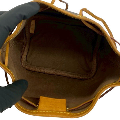 Louis Vuitton Nano Noe Monogram Logo Pattern Leather Mini Shoulder Bag Pochette — view 9
