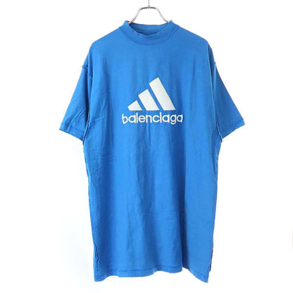 Balenciaga Adidas Inside Out Logo Oversize T-Shirt Blue