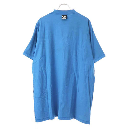 Balenciaga Adidas Inside Out Logo Oversize T-Shirt Blue — view 2