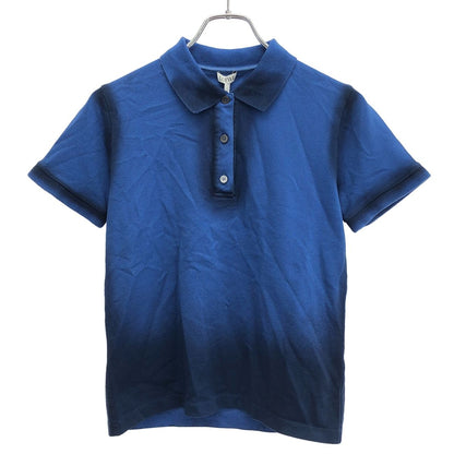 Loewe Faded Short Sleeve Polo Shirt Blue