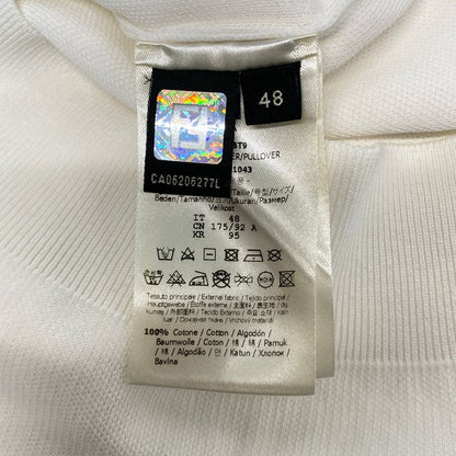 Fendi Long Sleeve Sweater 48 M White Green Multi Crew — view 4