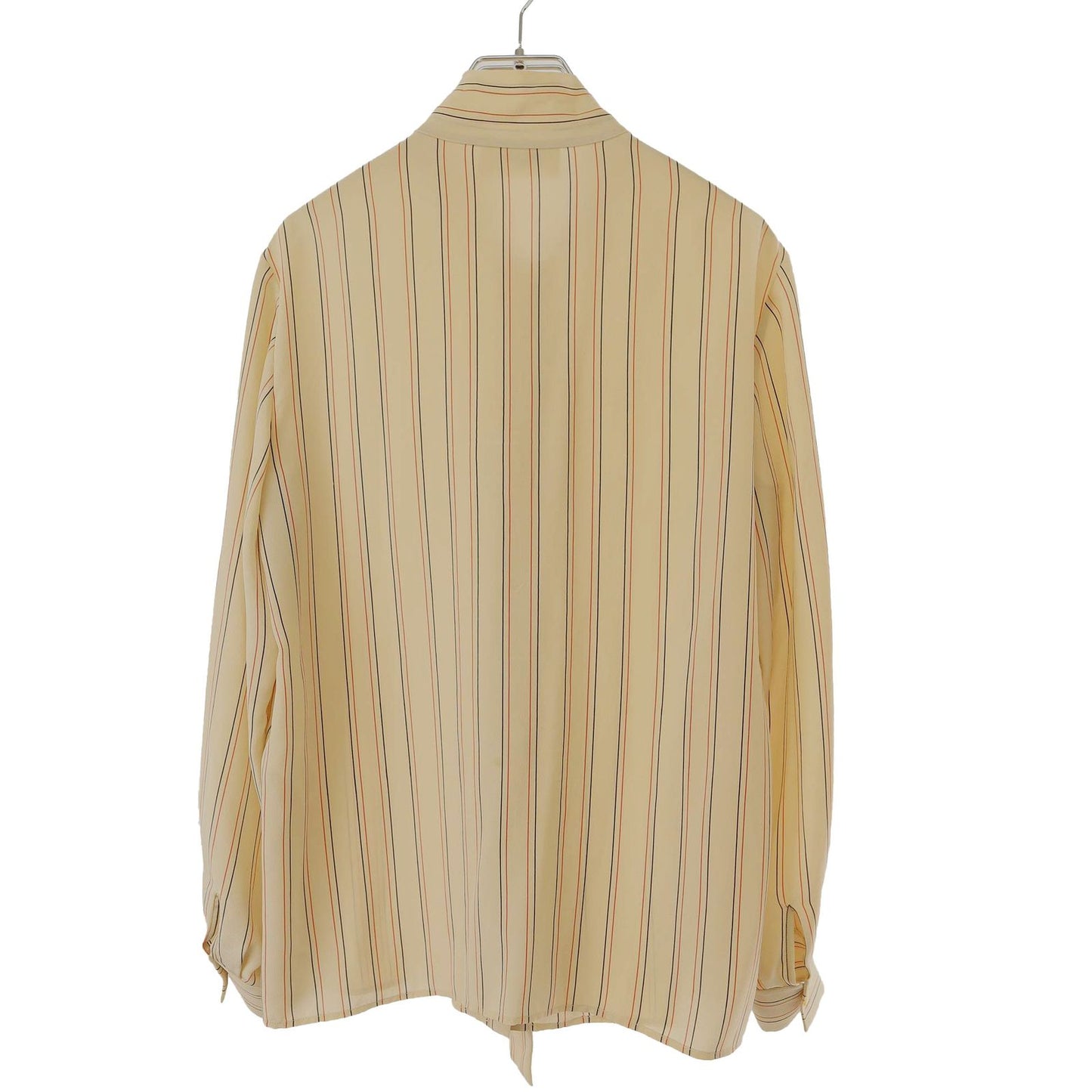 Celine Lavalier Silk Blouse Shirt Beige 36 — view 2