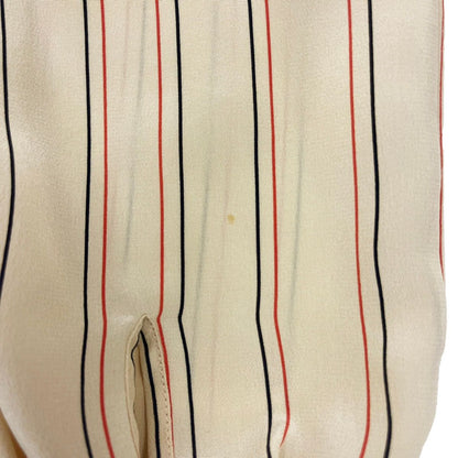 Celine Lavalier Silk Blouse Shirt Beige 36 — view 7