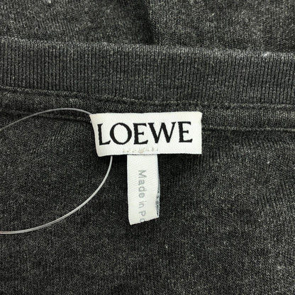 Loewe Anagram Long Sleeve Drape Top Gray — view 3