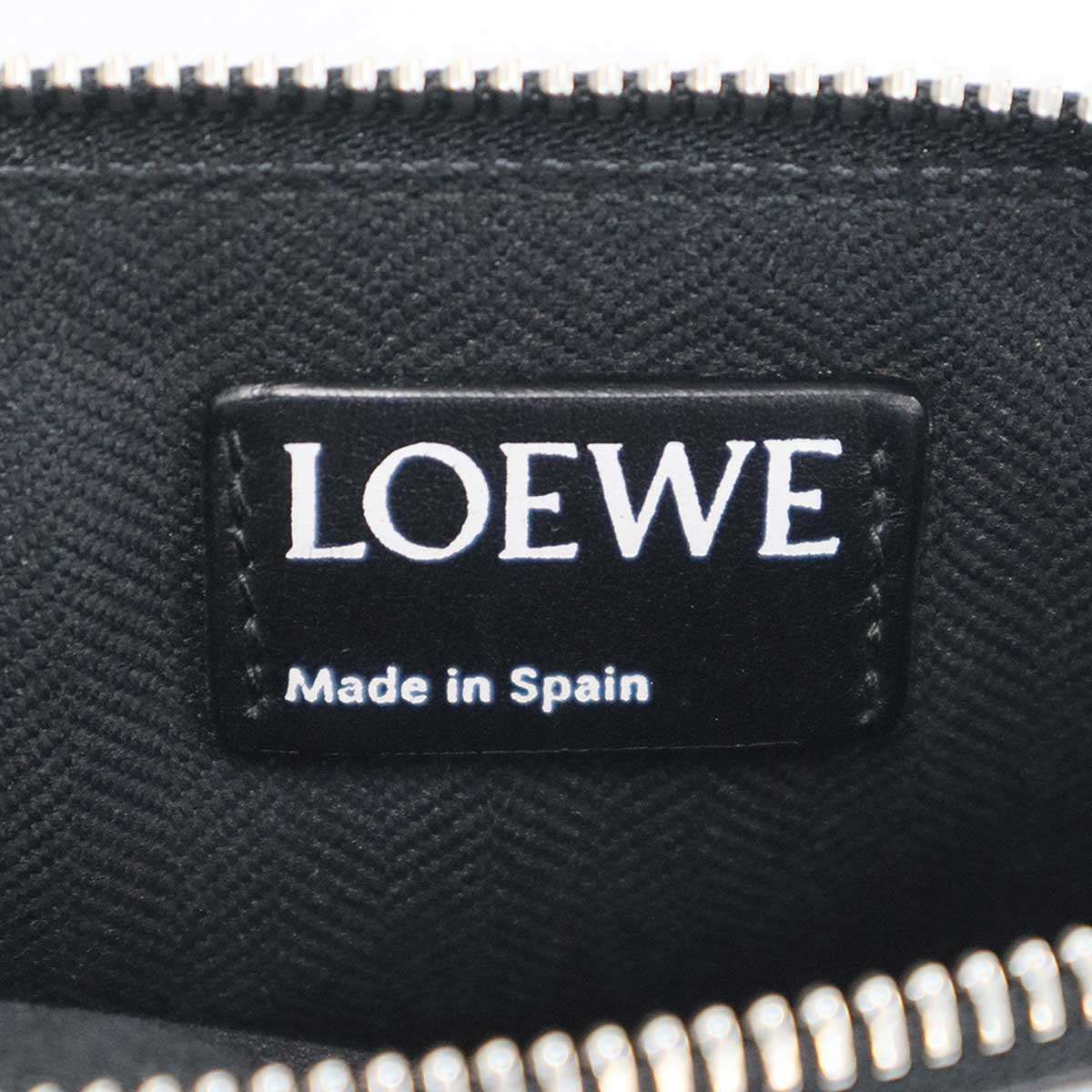 Loewe Anagram Leather Pouch Black — view 3
