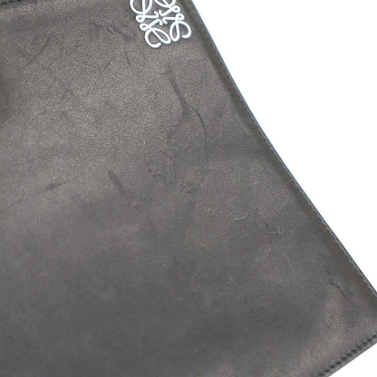 Loewe Anagram Leather Pouch Black — view 8