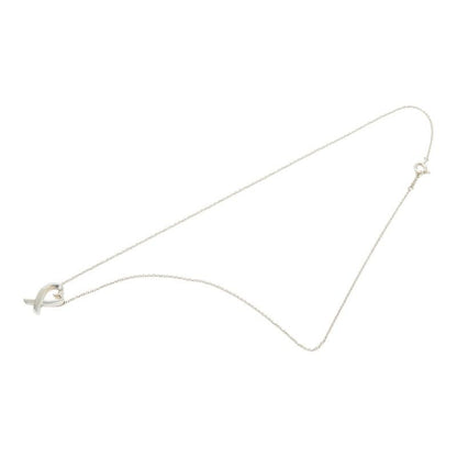 Tiffany & Co Paloma Picasso Loving Heart Chain Pendant Necklace Silver — view 2