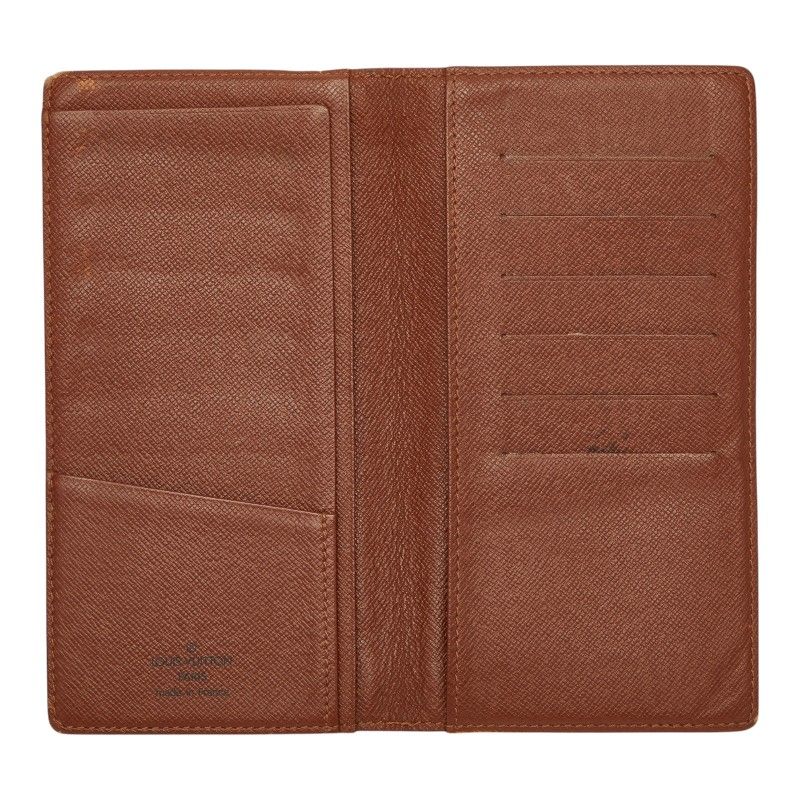 Louis Vuitton Monogram Portoballe Carte Cles Wallet Brown Leather — view 6
