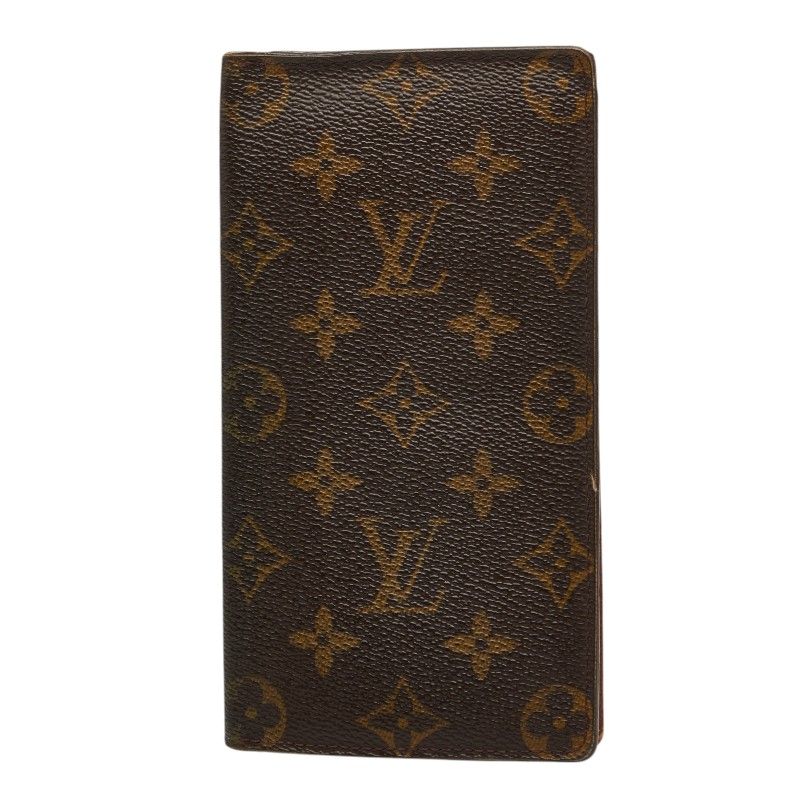Louis Vuitton Monogram Portoballe Carte Cles Wallet Brown Leather