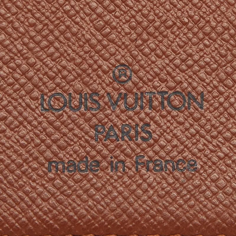 Louis Vuitton Monogram Portoballe Carte Cles Wallet Brown Leather — view 8