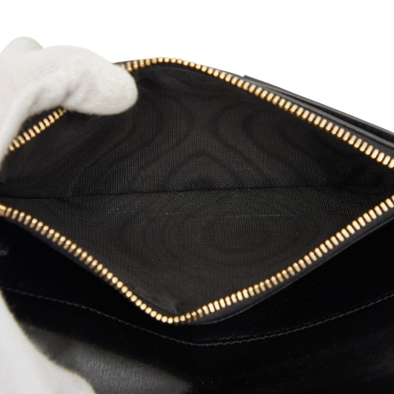 Saint Laurent YSL Logo Bifold Wallet Black Leather — view 7