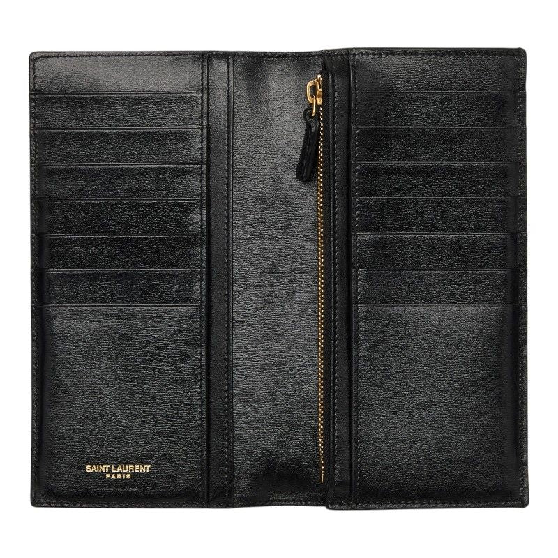 Saint Laurent YSL Logo Bifold Wallet Black Leather — view 6