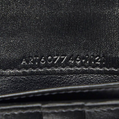 Saint Laurent YSL Logo Bifold Wallet Black Leather — view 9