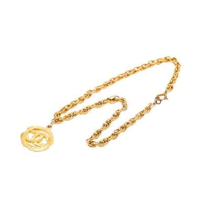 Chanel CC Logo Necklace Gold Plated — view 3