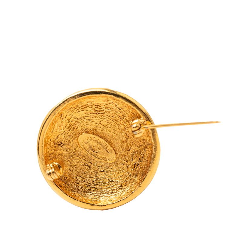 Chanel CC Logo Brooch Gold Plated — view 3