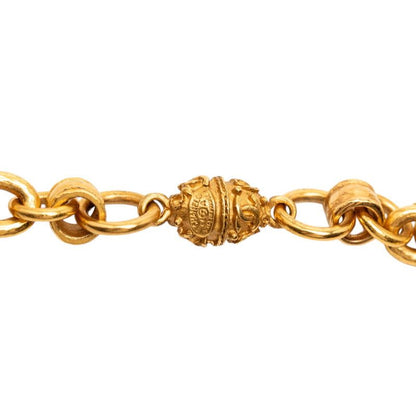 Chanel CC Logo Long Necklace Gold Plated — view 4