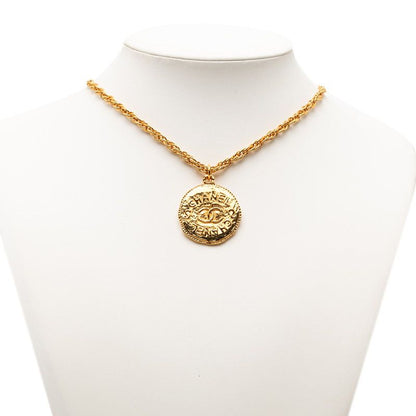 Chanel Logo CC Vintage Necklace Gold Plated — view 6