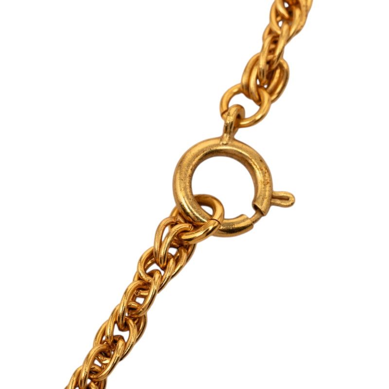 Chanel Logo CC Vintage Necklace Gold Plated — view 4