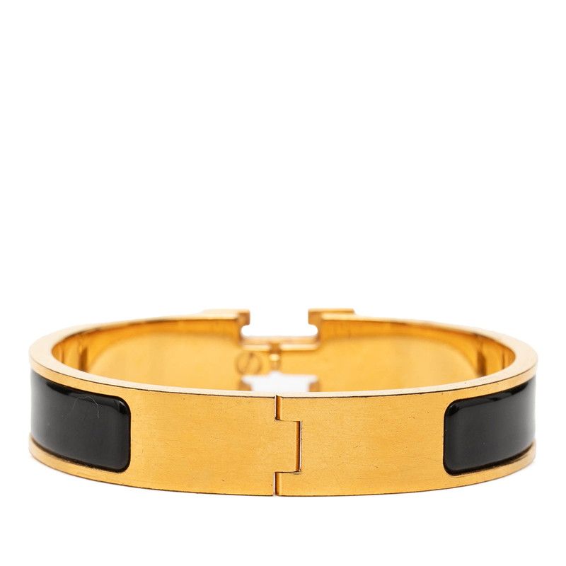 Hermes Click PM Bracelet Gold Black Plated Enamel — view 3