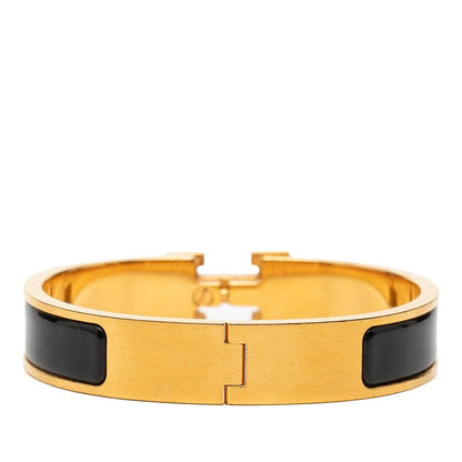 Hermes Click PM Bracelet Gold Black Plated Enamel — view 3