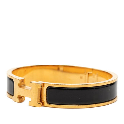 Hermes Click PM Bracelet Gold Black Plated Enamel — view 2
