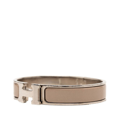 Hermes Click PM Bracelet Silver Gray Metal Enamel — view 2