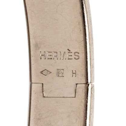 Hermes Click PM Bracelet Silver Gray Metal Enamel — view 5