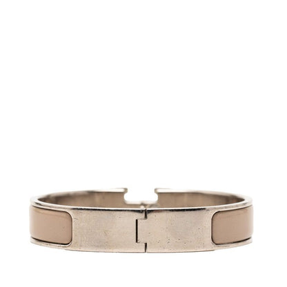 Hermes Click PM Bracelet Silver Gray Metal Enamel — view 3