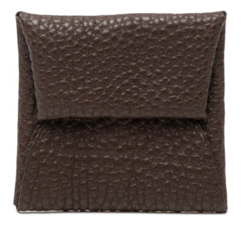 Hermes Bastia Coin Purse Havana Brown Taurillon Clemence