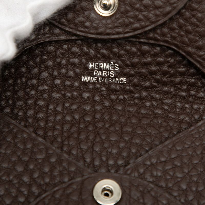Hermes Bastia Coin Purse Havana Brown Taurillon Clemence — view 5