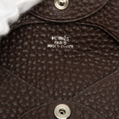 Hermes Bastia Coin Purse Havana Brown Taurillon Clemence — view 5