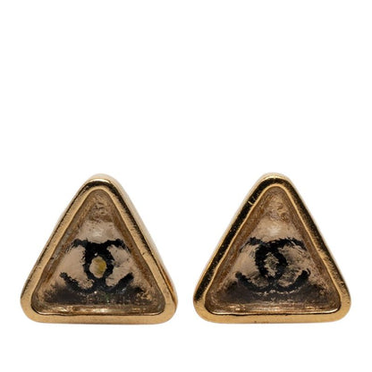 Chanel CC Logo Triangle Earrings 00c Plated