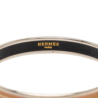 Hermes Enamel PM Cloisonne Bangle Gold Beige Metal 1- Bracelet — view 4