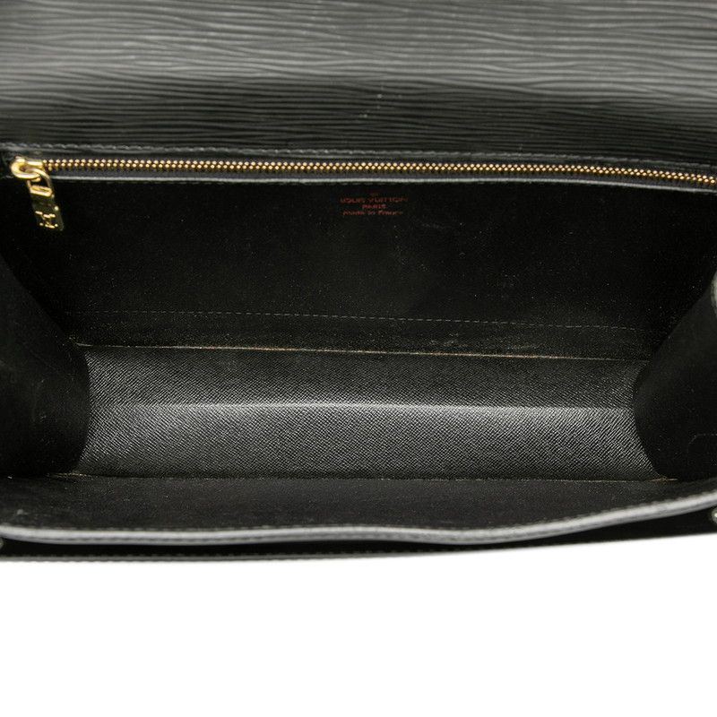 Louis Vuitton Epi Monceau Handbag Noir Black Leather — view 4