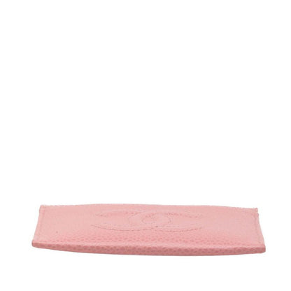 Chanel CC Logo Card Case Pink Caviar Leather — view 3