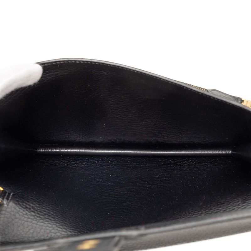 Hermes Pochette Jet Clutch Black Ardennes — view 5