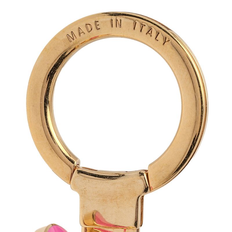 Louis Vuitton Porte Cles Chenne Pastille Key Holder Key Sling Bag Charm Gold — view 3