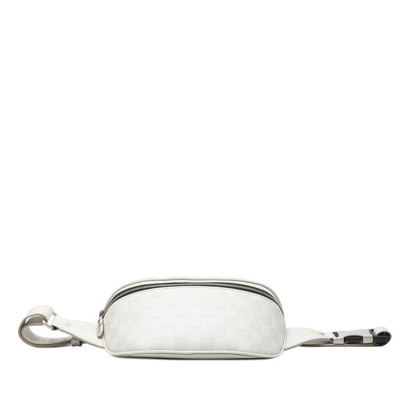 Louis Vuitton Damier Infini Canvas Bum Bag Blanc White Leather — view 3
