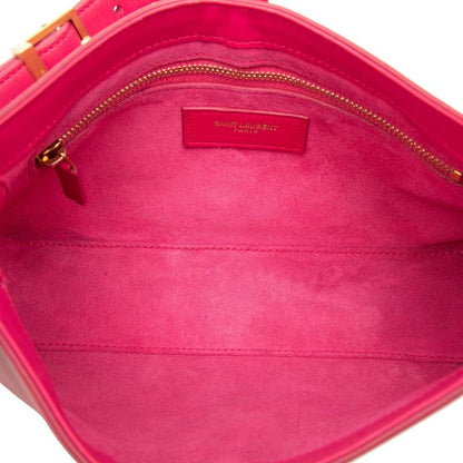 Saint Laurent Hobo Shoulder Bag Pink Leather — view 4