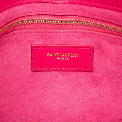 Saint Laurent Hobo Shoulder Bag Pink Leather — view 5