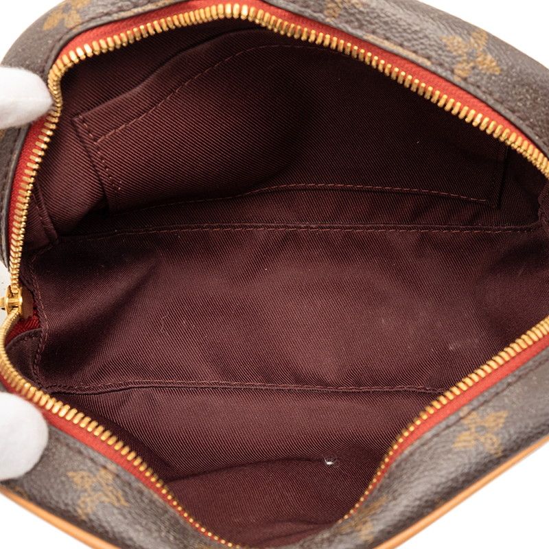 Louis Vuitton Monogram Deauville Mini Crossbody Shoulder Bag Pochette Brown — view 4