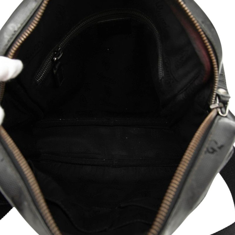Gucci GG Supreme Crossbody Shoulder Bag Black Leather — view 5